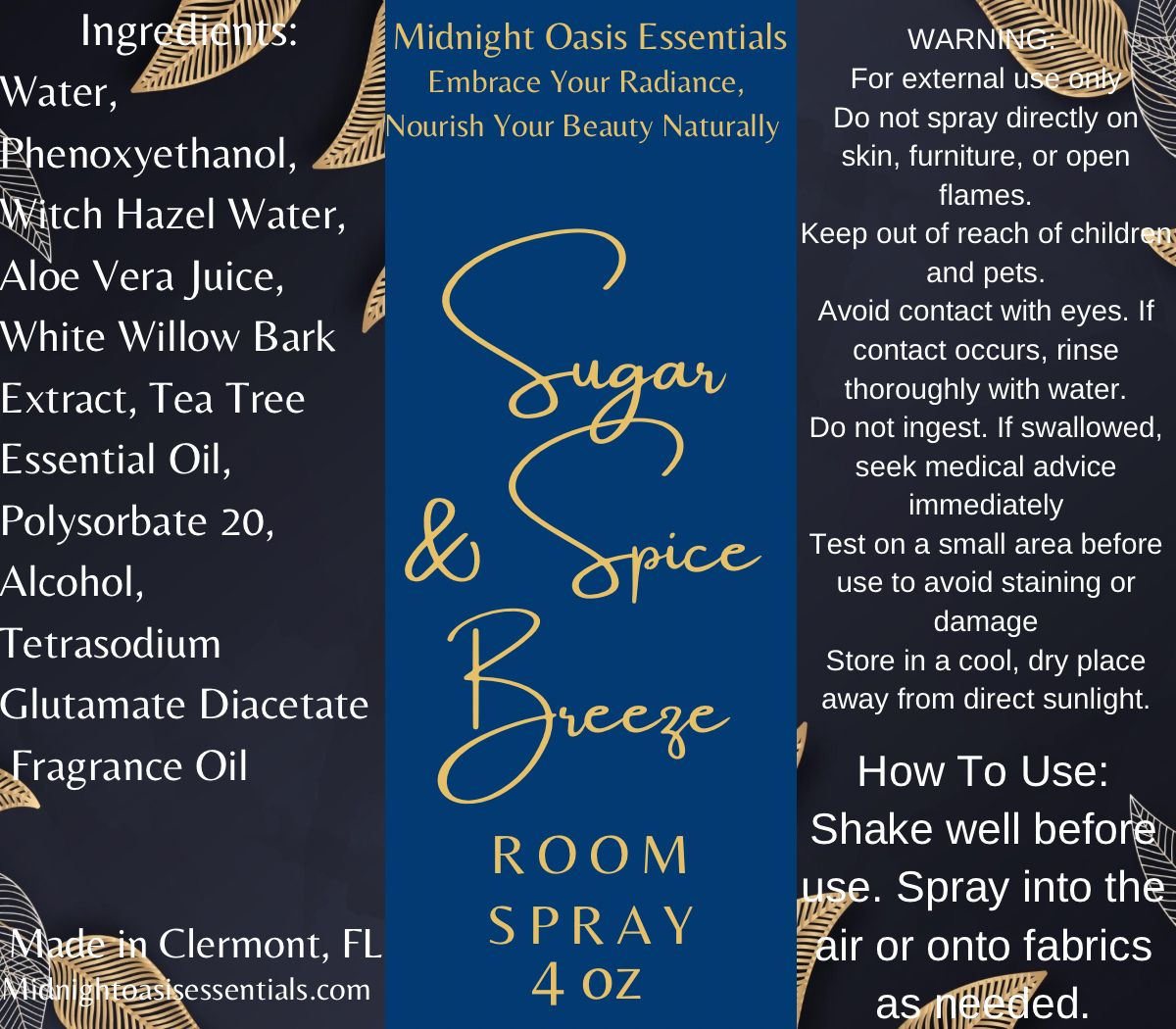 Sugar and Spice Breeze Room Spray