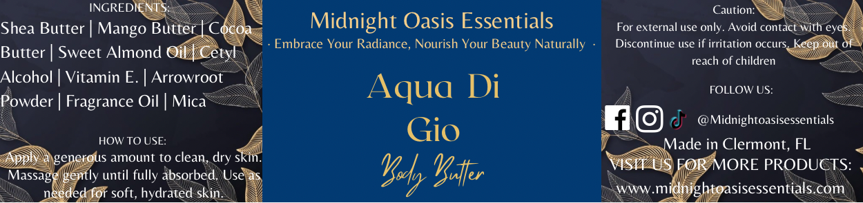 Aqua di Gio Body Butter – Luxuriously Hydrating with a Fresh, Invigorating Scent