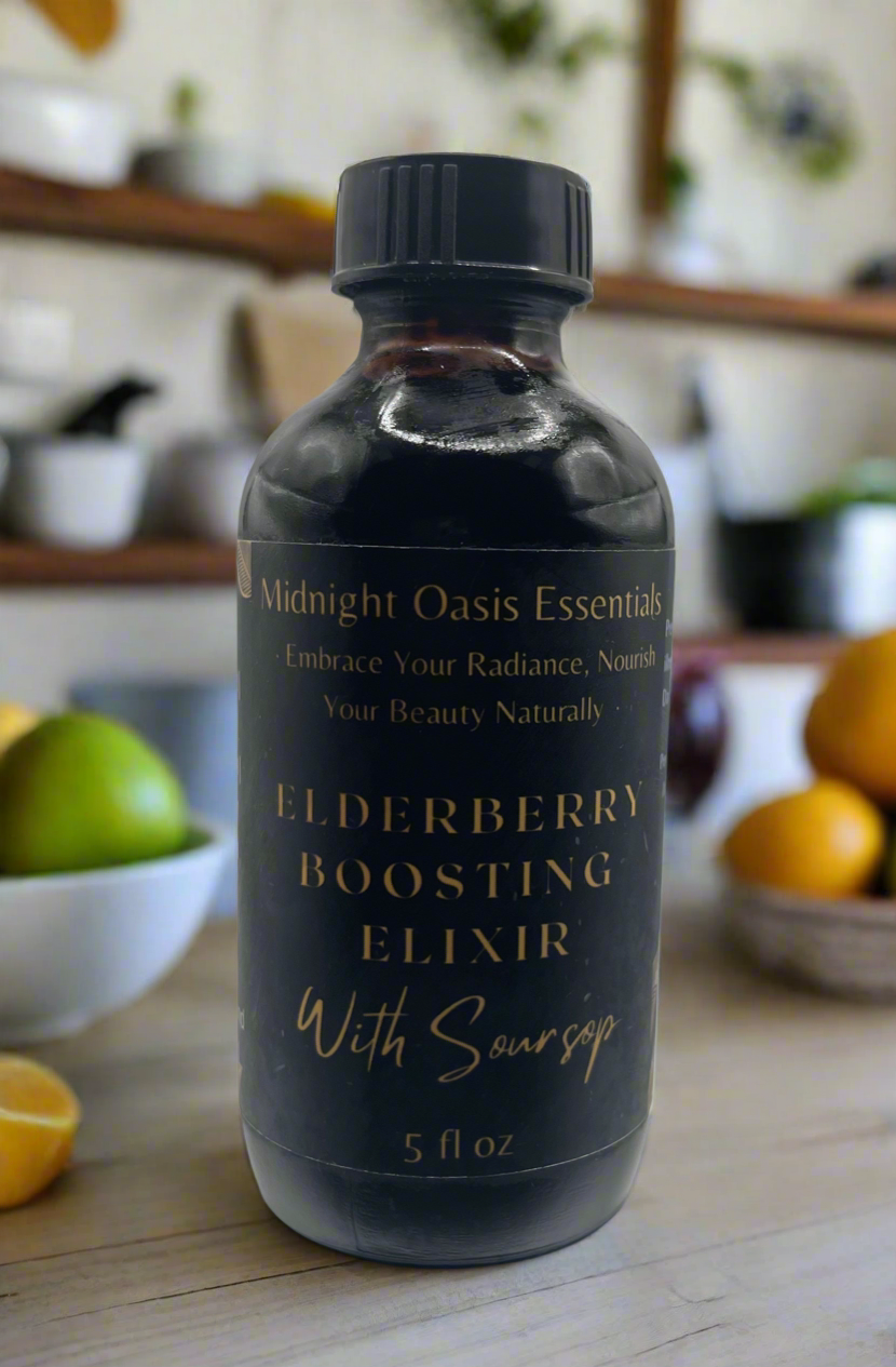 Elderberry Boosting Tonic with Soursop - Immune & Wellness Support Elixir