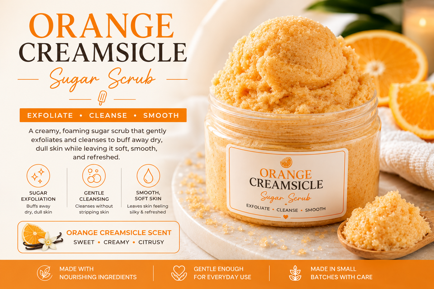 Orange Creamsicle Sugar Scrub
