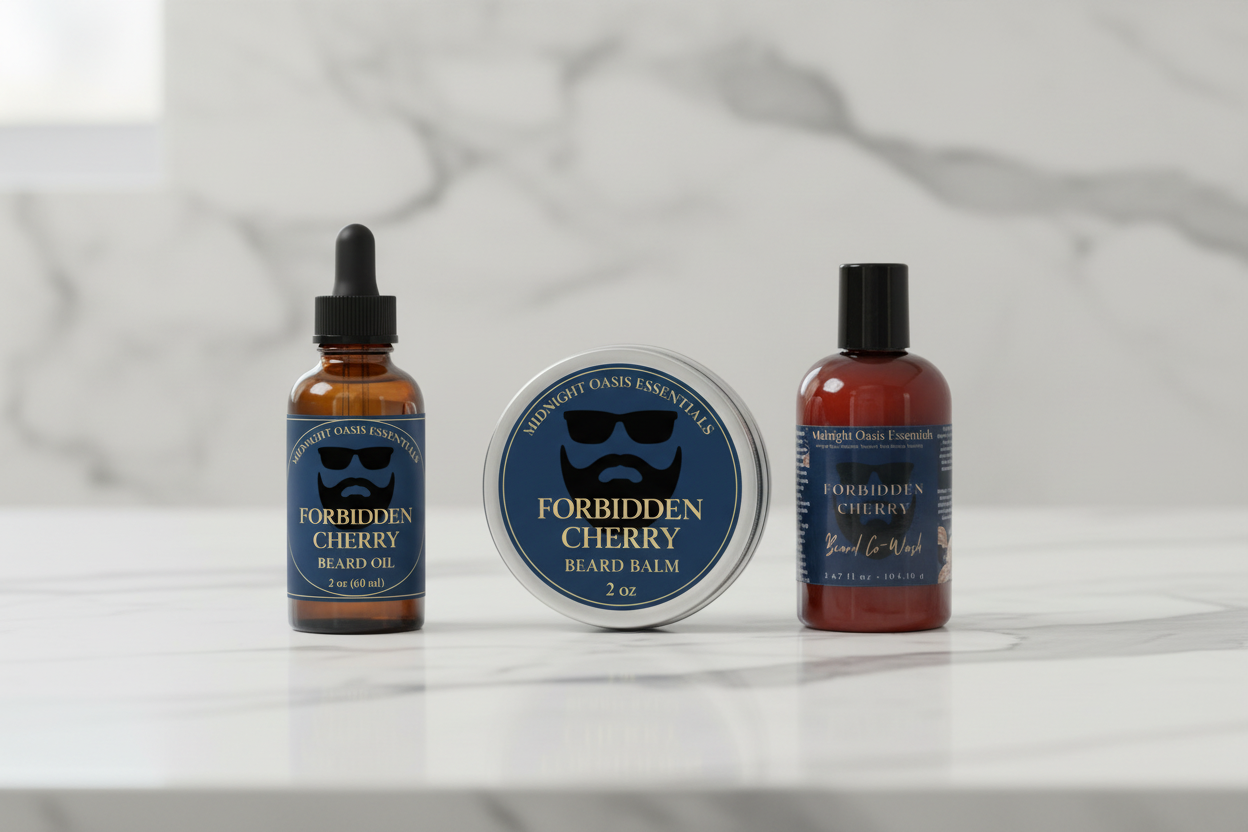 Forbidden Cherry Beard Care Trio Bundle